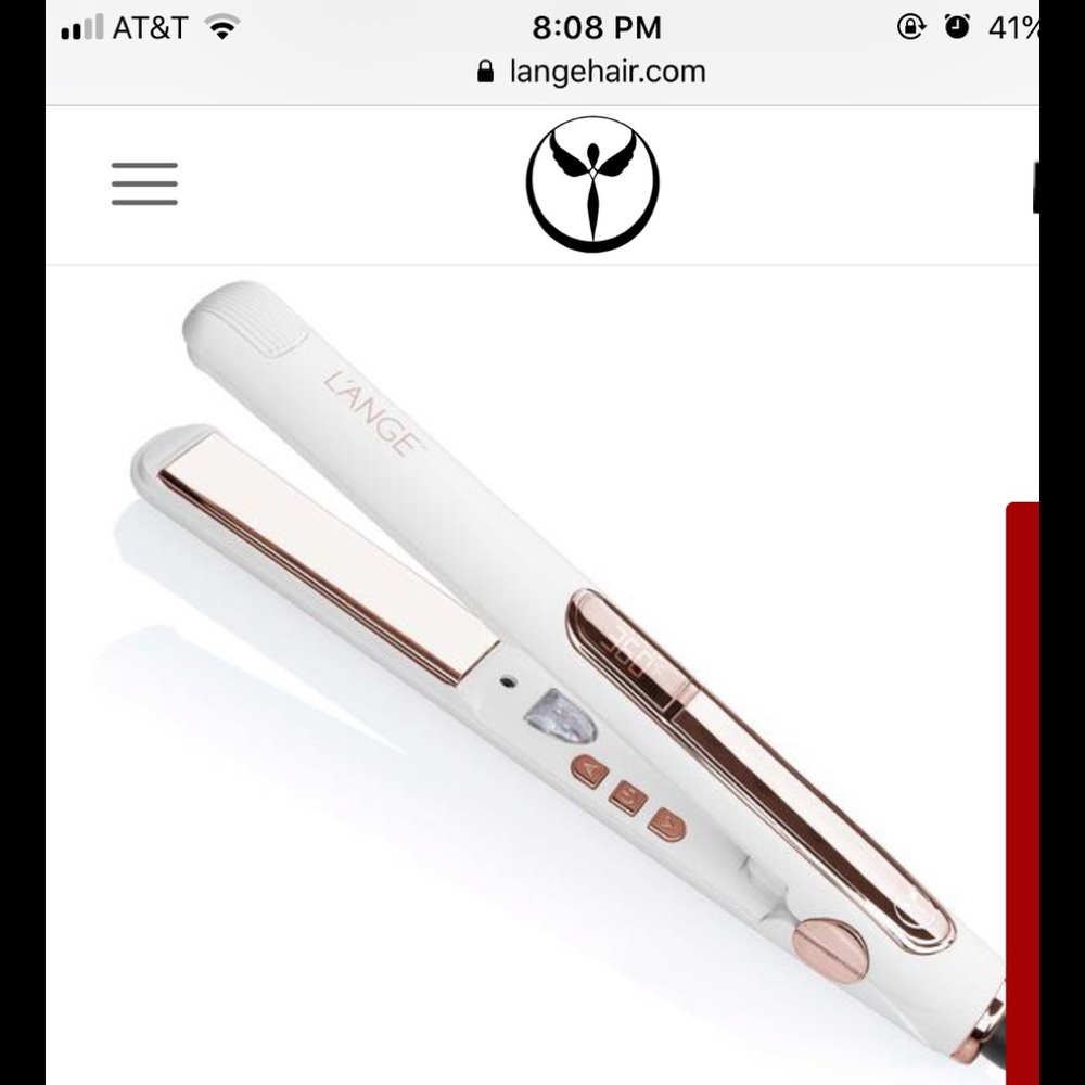 white L’ange le reve straightener
